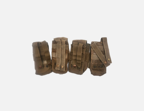 (4 Pack) US Marine Corps Single/Double Magazine Ammo Pouch Coyote Brown